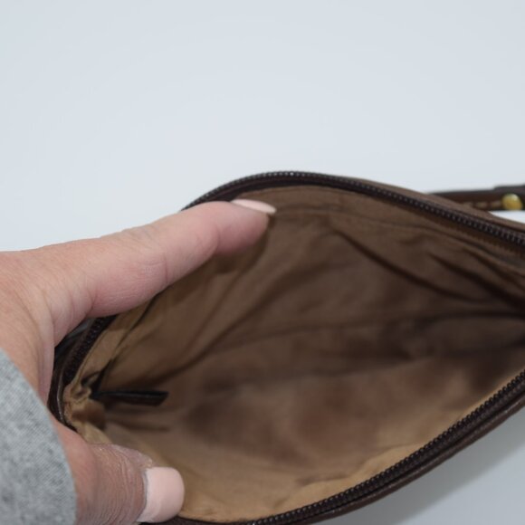 Coach Patchwork Wristlet in Brown and Tan - Picture 5 of 5